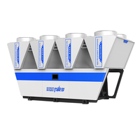 Refroidisseur industriel Kingfit 380V R134a refroidi par air pour moteur de compresseur à roulement magnétique haute efficacité, température de fonctionnement 7-12°C