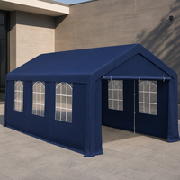 Abri de voiture portable et pliable 3x3 3x6 avec structure en acier, imperméable, protection UV, pour extérieur, jardin et fêtes