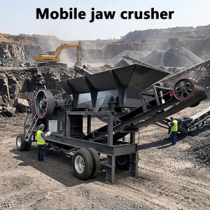 Concasseur <span class=keywords><strong>à</strong></span> mâchoires mobile haute performance PE250*400 PE400*600, utilisé pour le concassage du béton, du granit et du gravier - Product Image 1