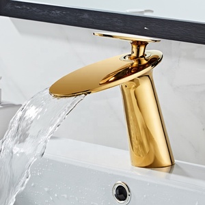Azeta-<span class=keywords><strong>grifo</strong></span> montado en cubierta de <span class=keywords><strong>cascada</strong></span> para baño, <span class=keywords><strong>lavabo</strong></span> de cuerpo alto de una sola palanca, para Hotel y casa - Product Image 4