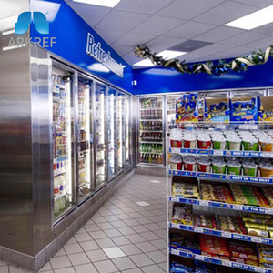 Arkref siêu thị hiển thị đi bộ trong mát với cửa kính cửa kính phòng lạnh cho bia hang động trong mỹ - Product Image 3