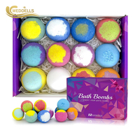 Coffret Cadeau de Bombes de Bain Personnalisées Biologiques Naturelles Véganes aux Huiles Essentielles Effervescentes pour Spa Vente en Gros OEM
