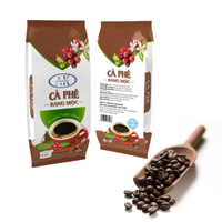 Café Robusta torréfié le plus vendu, saveur intense, certifié HACCP, emballage en sac plastique, fabriqué en usine au Vietnam