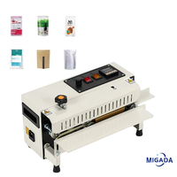 Machine de scellage à bande continue semi-automatique FR-400 pour emballage alimentaire et de snacks en film plastique, petite taille, usage domestique, la plus vendue