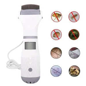 Manufacturer Wholesale 2 In 1 Grooming Portable Reusable Tick Removal Comb Low Voice Electric Pet Flea Lice Remover