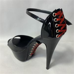 Nouvelles Chaussures de Danse Exotique Sexy à Talons Hauts de <span class=keywords><strong>20</strong></span> <span class=keywords><strong>cm</strong></span> avec Plateforme et Lacets, Modèle 2025, Noires, Tendance, pour Danse de Strip, Été, avec Bride Cheville en ABS et PU - Product Image 5