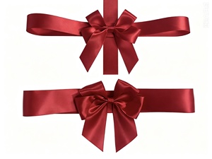 Pita Bunga Poliester Beludru Satin Merah Hijau Ramah Lingkungan Siap Pakai Perekat Sendiri untuk Hadiah Natal - Product Image 5