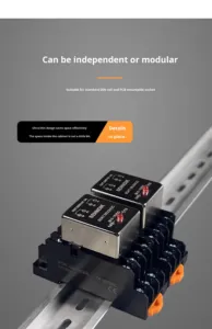 Senndik SDK07-10Y3N 常开型固态继电器，可安装在 DIN 导轨上，PCB 可安装插座，具有保护设计，3A AC/DC - Product Image 4