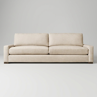 Canapé 2 places à coussins, vente directe d'usine, durable, moderne, élégant, en tissu, sectionnel, double siège, structure en bois, pour salon