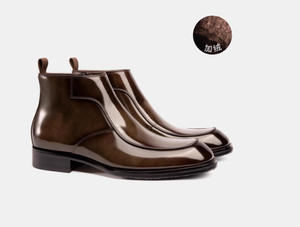 Chaussures Oxford en cuir pour hommes, à bout carré, de haute qualité, élégantes, décontractées et formelles - Product Image 6