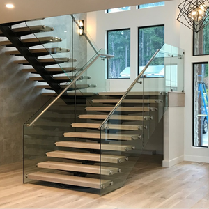 Escaleras rectas de <span class=keywords><strong>madera</strong></span> para interiores de Villa moderna <span class=keywords><strong>Escalera</strong></span> de <span class=keywords><strong>madera</strong></span> <span class=keywords><strong>suspendida</strong></span> - Product Image 4