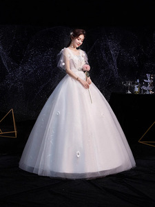 Nuovo <span class=keywords><strong>abito</strong></span> da <span class=keywords><strong>sposa</strong></span> <span class=keywords><strong>madre</strong></span> con allacciatura da donna a vita alta - Product Image 4