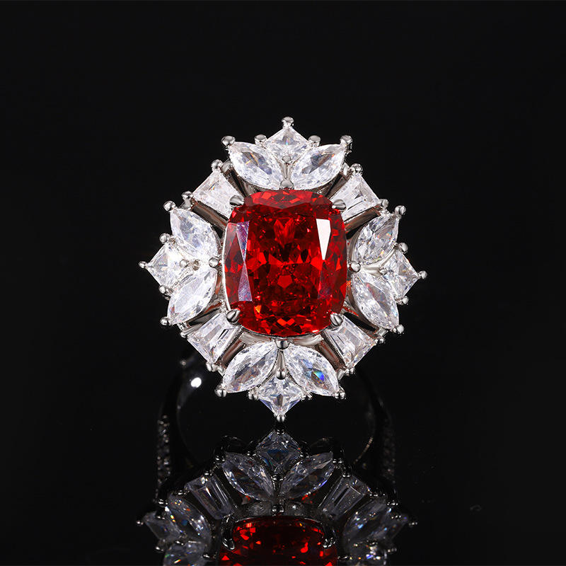 Bague orange coupée nid d'oiseau