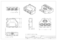 BELEKS 42V DC 3A Répartiteur LED 1 entrée 3 sorties Connecteur rapide femelle à enfoncement Bornes de contact en cuivre Boîtier en nylon Basse tension