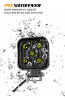 Personnalisation 10-60 Volts Spot Led Phares de Travail pour toyota Hilux Camionetas 4x4 toyota Hilux diesel Pickup 4x4
