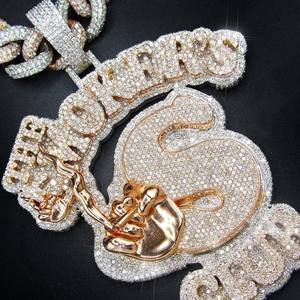 จี้เพชรรูปวงรีเพชรโมอิสที่งดงามพร้อมการตกแต่งที่เป็นประกายสำหรับเครื่องประดับที่หรูหรา - Product Image 3