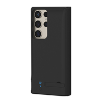 Meilleures ventes S25 Ultra Étui de téléphone portable de secours avec chargeur sans fil, batterie externe souple en TPU pour Samsung S24 S23