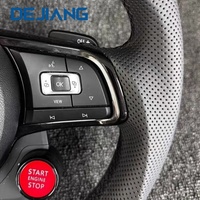 Volant en carbone forgé personnalisé avec LED, compatible avec Volkswagen ID7 ID3 VW MK8 Touareg Golf GTI R, accessoires intérieurs pour voitures de sport