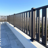 Barandilla de Seguridad de Aluminio Estilo Australiano Personalizada para Patio, Jardín y Balcón, Resistente a la Oxidación, Duradera, con Recubrimiento en Polvo, a Prueba de Roedores, 3D