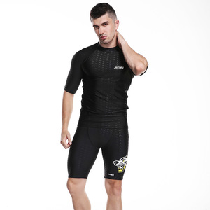 Jiehu <b>Men's</b> Swimwear Set Quick Dry Fitness <b>Swimming</b> Trunks Mid Waist <b>Pattern</b> Knitting Adult - Product Image 6