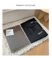 Lit pour chat en carton kraft, pliable, durable, de style classique moderne, carré, à nettoyer à sec uniquement, pour l'intérieur