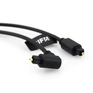 <span class=keywords><strong>สาย</strong></span>สัญญาณเสียง Toslink <span class=keywords><strong>SPDIF</strong></span> คุณภาพสูง แบบบาง หัวงอ 90 องศา ชุบทอง 24K พร้อมปลอกหุ้ม PVC สำหรับเครื่องเล่น DVD และจอภาพ - Product Image 3