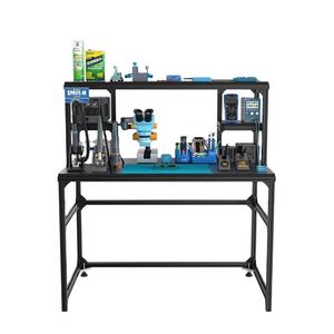 Table de réparation multifonctionnelle Sunshine Space-M en alliage d'aluminium noir, poste de travail pour réparation de téléphones portables, personnalisable OEM - Product Image 1
