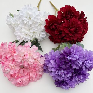 PT-HY023 Venta Directa <span class=keywords><strong>de</strong></span> Fábrica, Ramo Decorativo <span class=keywords><strong>de</strong></span> <span class=keywords><strong>Flores</strong></span> Artificiales <span class=keywords><strong>de</strong></span> Alta Calidad, Económico y al por Mayor, para Hogar y Bodas - Product Image 4