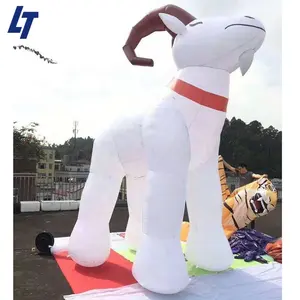 Publicidad ligera cabra inflada Explotar globos de cabra Disfraz de oveja de dibujos animados H878 Cabra simulada inflable