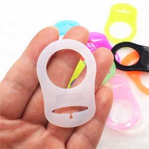 Nuevos Soportes de Silicona de Grado Alimenticio Coloridos para Chupetes de Bebé, Anillo Adaptador para Cadena de <span class=keywords><strong>Chupete</strong></span>, Soporte de Silicona para <span class=keywords><strong>Mam</strong></span>íferos - Product Image 3