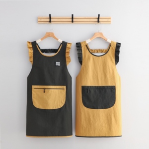 Bata de Cocina Coreana Duradera y Transpirable con Tirantes Ajustables, Resistente a las Manchas y al Agua - Product Image 2