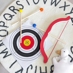 Trẻ Em Bằng Gỗ Phong Cách Mới Trò Chơi Bắn Súng Bé Trai Và Bé Gái Đồ Chơi Ngoài Trời Cung Và Mũi Tên Đồ Chơi Với Mục Tiêu - Product Image 2