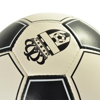 Ballon de football en PVC cousu à la machine, taille 5, personnalisé, classique, durable, haute rétention d'air