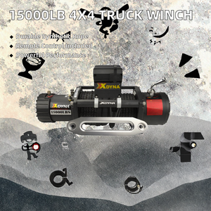 15000lb 6.6HP 4x4 Off-Road <b>Truck</b> Winch 24V Electric <b>Remote</b> <b>Control</b> 25m Lifting Height Synthetic Rope Aluminum Construction - Product Image 2