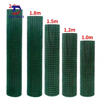 Maille de clôture plastifiée électrosoudée Maille électrosoudée plastifiée Treillis métallique soudé revêtu de polyéthylène (pvc)