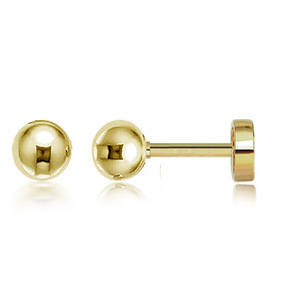 2025 Trendy Minimalist Small Ball <strong>Stud</strong> <strong>Earrings</strong> Personalized 925 Sterling Silver Gold Plating Flat Back Screw for Women <strong>Men</strong> Gift - Product Image 5