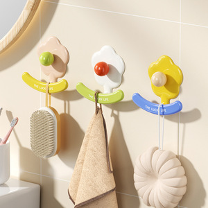 <b>Suction</b> Cup <b>Hooks</b> - Back-of-door <b>Hooks</b> - Strong Adhesive Seamless <b>Hooks</b> - No-drilling Bathroom Wall Storage <b>Hooks</b> - Product Image 3