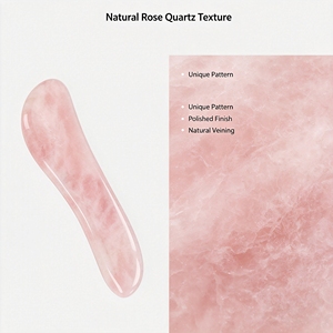Outil de massage <span class=keywords><strong>Gua</strong></span> <span class=keywords><strong>Sha</strong></span> en <span class=keywords><strong>quartz</strong></span> <span class=keywords><strong>rose</strong></span> 100 % naturel en forme de S, planche de raclage en cristal <span class=keywords><strong>rose</strong></span> pour le visage et le corps, pour les soins de la peau - Vente en gros - Product Image 4