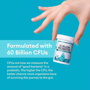 โปรไบโอติกแคปซูล60พันล้านซีฟูพรีไบโอติกออร์แกนิกผลิตภัณฑ์ดูแลสุขภาพสำหรับภูมิคุ้มกันและสุขภาพทางเดินอาหาร - Product Image 2