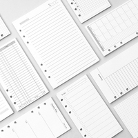 2022 Carnets de planificateur de catalogue imprimés personnalisés A3 A4 A5 A6 Journaux à feuilles mobiles Journal A5 Recharge Papier Classeur Carnets de notes