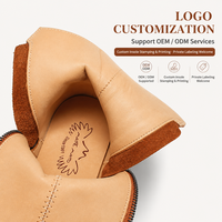 Bottines en daim à lacets pour femmes avec doublure en cuir véritable, design confortable et respirant pour l'automne/hiver