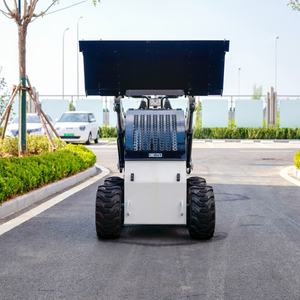 Topsense Euro 5 EPA selip Diesel Steer roda <span class=keywords><strong>Mini</strong></span> <span class=keywords><strong>Loader</strong></span> dengan mesin pemotong rumput Mulcher hutan - Product Image 1