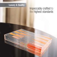Ensemble de jacquet acrylique personnalisé de luxe dés et tasses en acrylique avec fermeture magnétique pour Table basse bureau décor à la maison