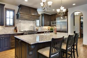 Luxury Custom Carved Natural Wooden <strong>Kitchen</strong> <strong>Cupboard</strong> Wood Storage Set Solid Wood <strong>Kitchen</strong> Cabinets - Product Image 5