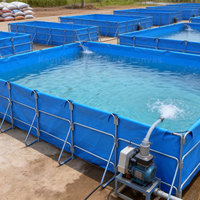 Sistema de Tanque de Agua para Acuicultura Keyubo 6*3*1.5m, Duradero, con Marco de Acero Galvanizado + Lona de PVC, Se Aceptan Pedidos OEM/ODM