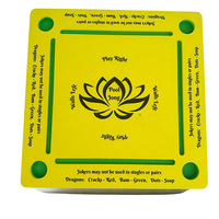 Table de jeu de mahjong et de dominos pliable et portable en caoutchouc, moderne et personnalisée, pour bord de piscine, écologique, durable, résistante à l'eau, pour 4 joueurs