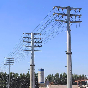 Torre de Acero Autosoportable con Bridas Atornilladas HDG de 10-60m de Altura para Líneas de Transmisión de 10-110KV, Mástil Monopolar, Material Q355/Q235 - Product Image 3