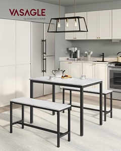 Meubles de salle à <span class=keywords><strong>manger</strong></span> <span class=keywords><strong>VASAGLE</strong></span>, <span class=keywords><strong>table</strong></span> et banc de salle à <span class=keywords><strong>manger</strong></span> modernes et simples, ensemble de <span class=keywords><strong>table</strong></span> à <span class=keywords><strong>manger</strong></span> pour 6 personnes - Product Image 2