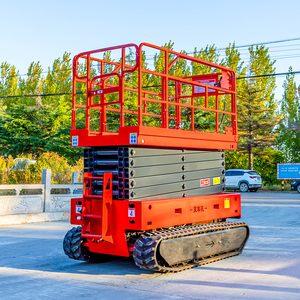 Plataforma elevadora de tijera eléctrica personalizable de 10m para uso industrial y terreno accidentado - Product Image 6