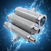 Filter Tabung Kawat Sinter Baja Tahan Karat 304 316L Tahan Suhu Tinggi yang Dapat Disesuaikan, Elemen Filter Sinter